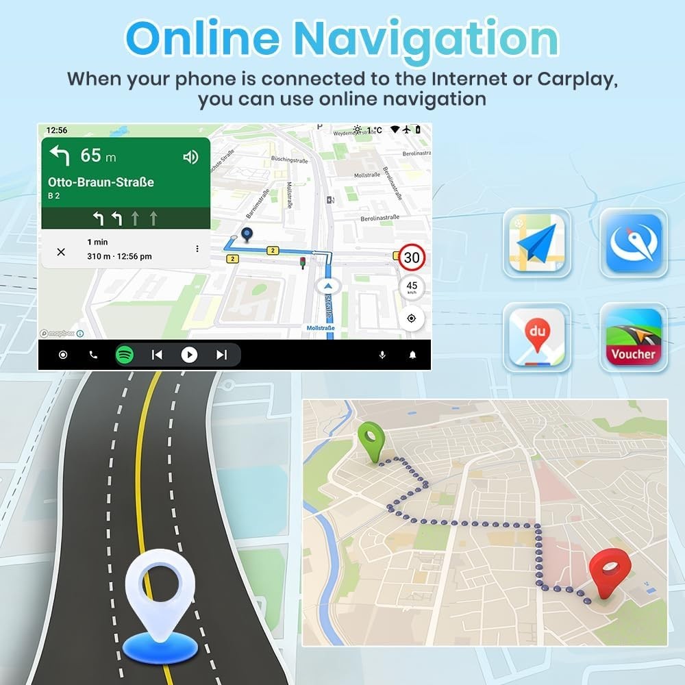 BMW E46 1998-2005 with 9 inch Touchscreen 8 Core 4GB+64GB, Carplay, Android Auto