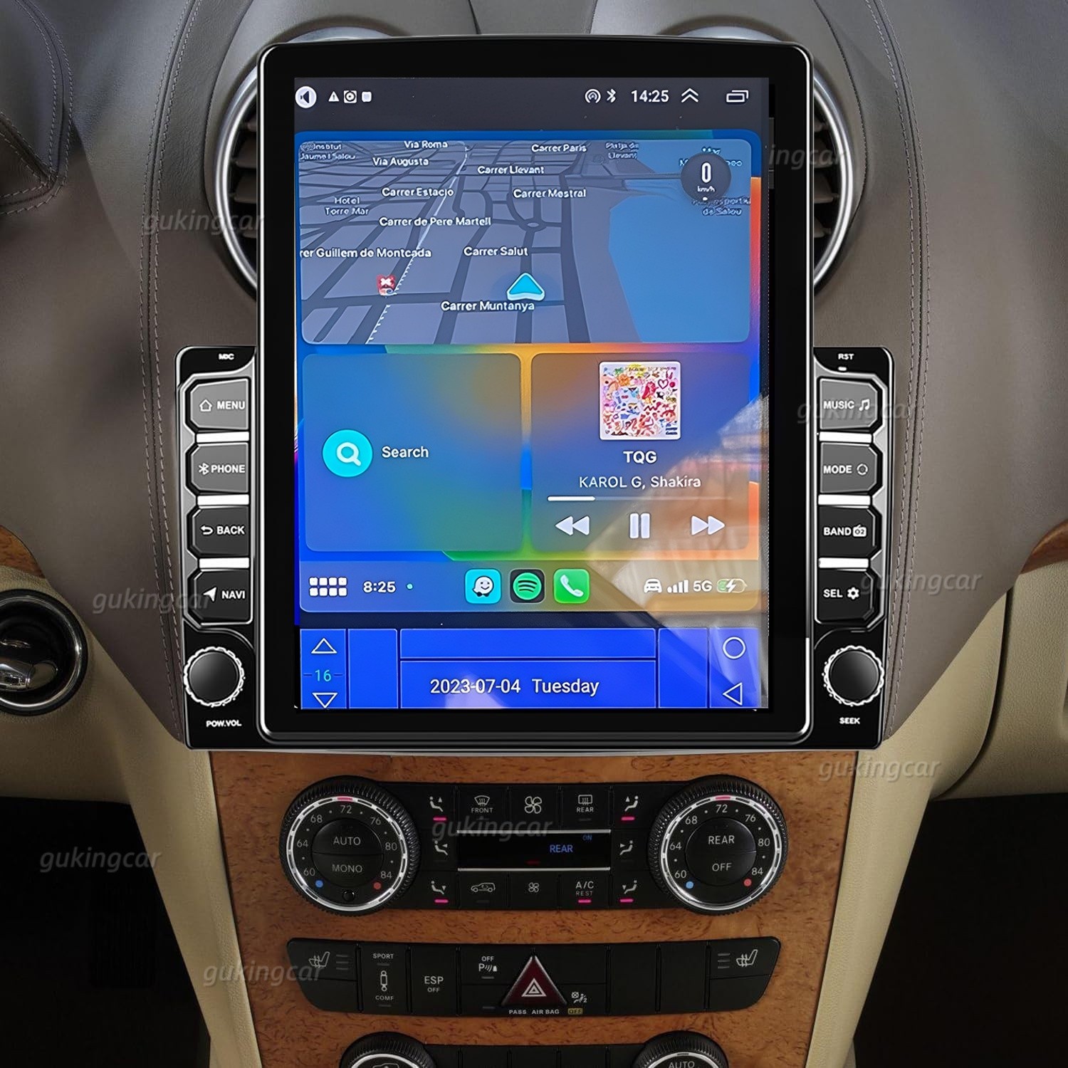 CarPlay Android 13 For Mercedes-Benz ML350 GL450 2007-2011 Car Radio Stereo 9.7″