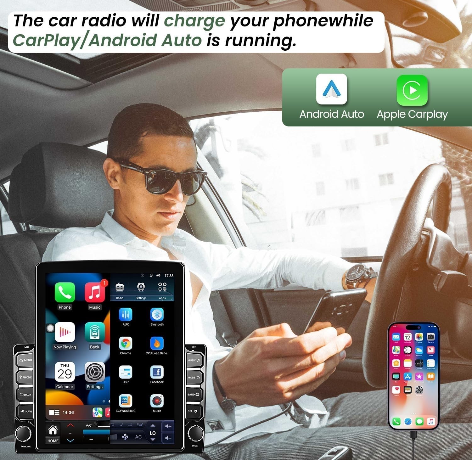 Car Radio Stereo Carplay For 2009-2014 Ford F-150 4+64G 9.7in Car Carplay