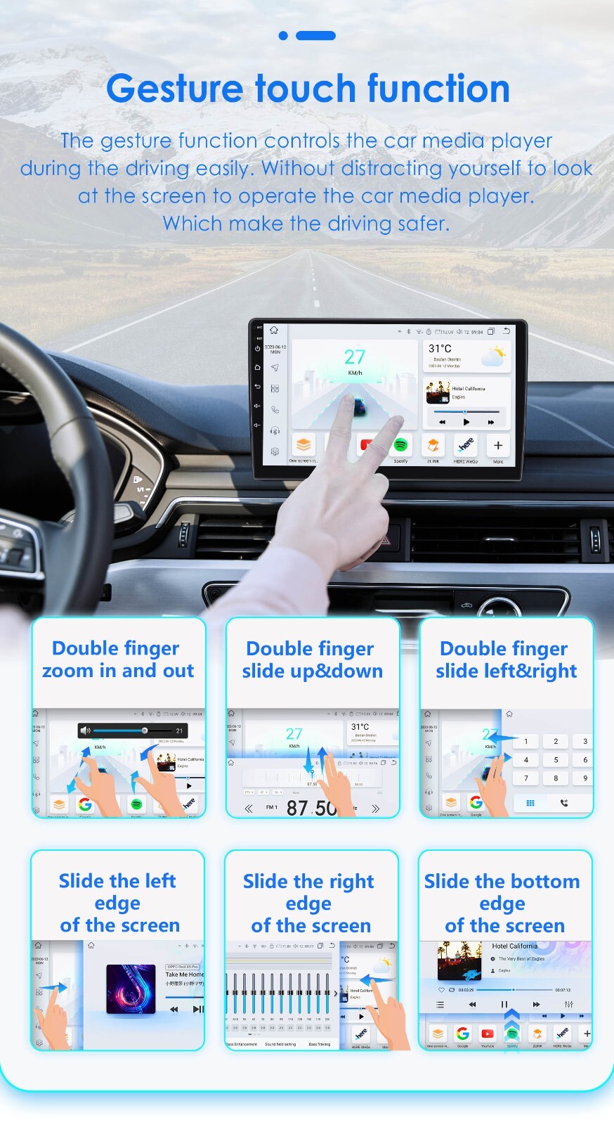 For Toyota 4Runner 2009-2019 9″Android12 Car Stereo Radio GPS Head Unit CarPlay