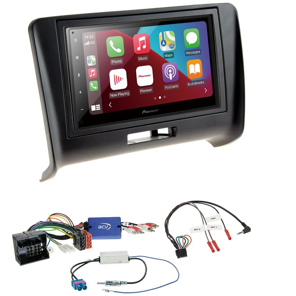Pioneer SPH-DA160DAB – 6.8” CarPlay Android Stereo Upgrade for Audi TT Mk2 8J