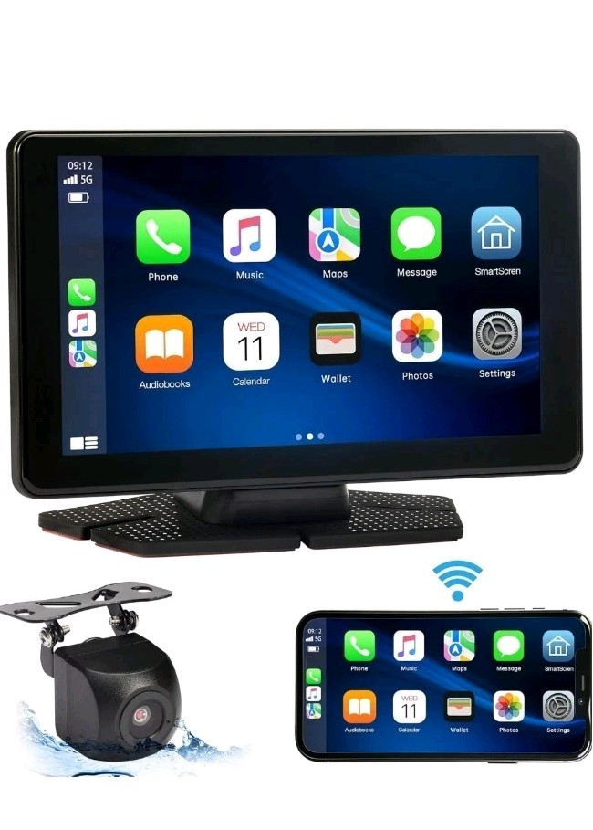 Wireless Apple CarPlay & Android Auto, 7-inch IPS Touchscreen Wireless A-pple Ca