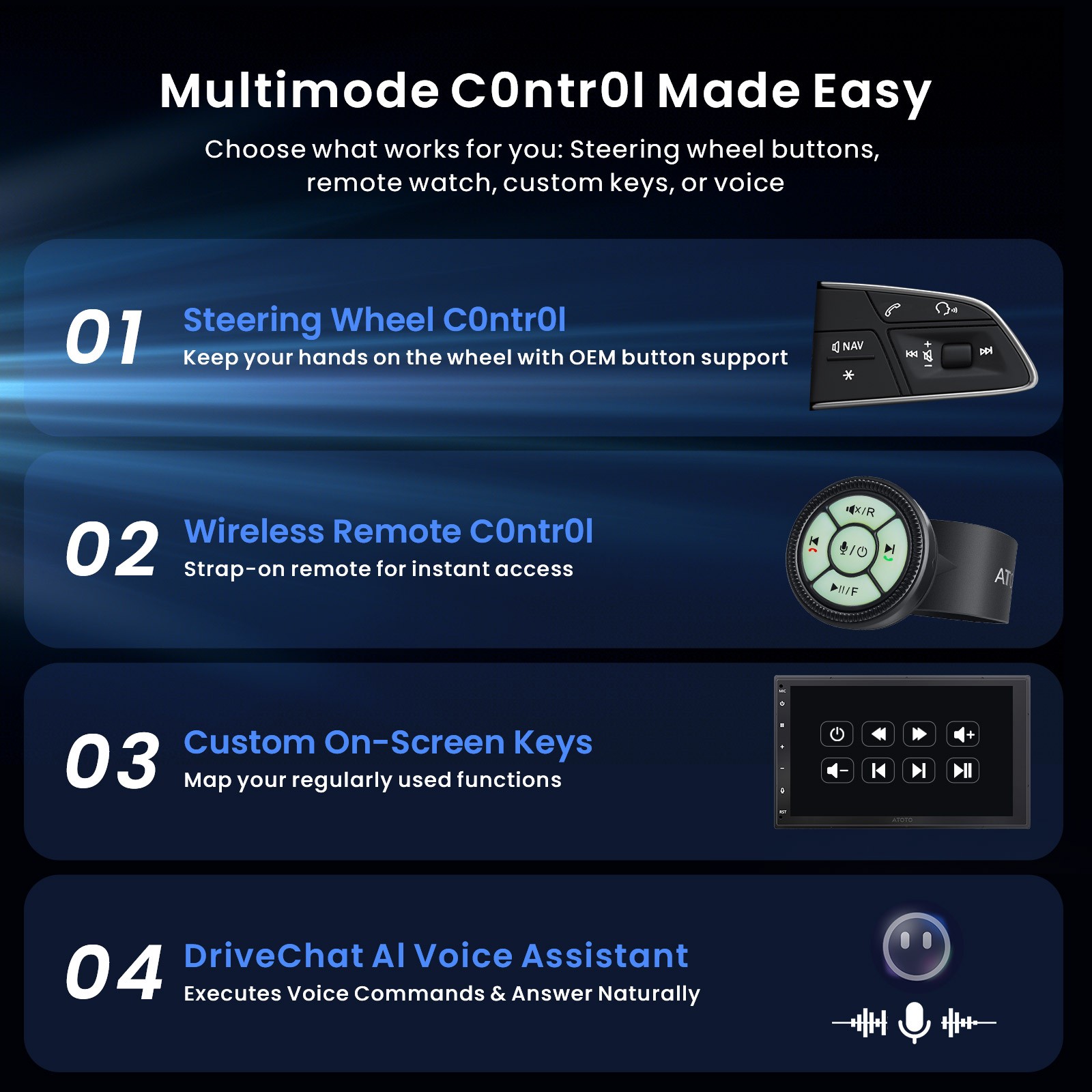ATOTO 7″ X10 2DIN Android Car Stereo Radio 4G LTE Wireless CarPlay Android Auto