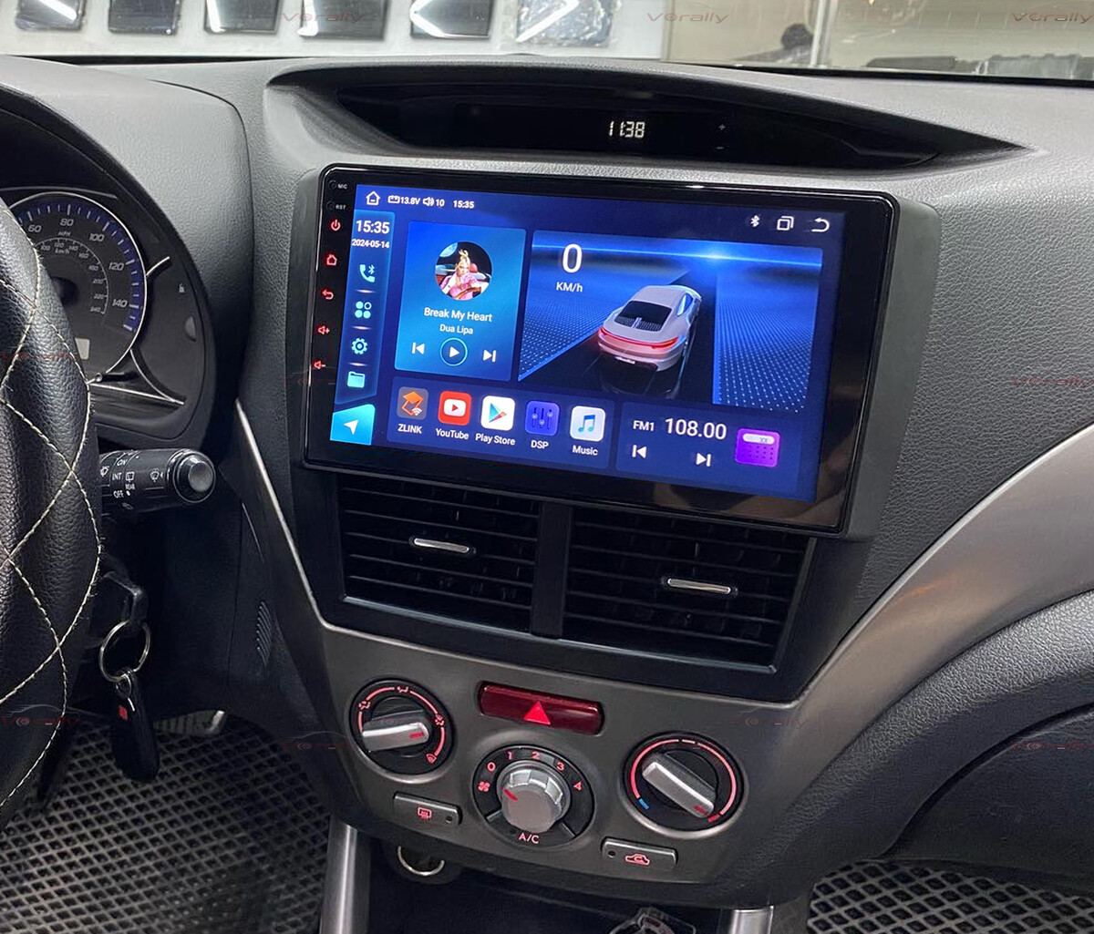For Subaru WRX 2008 2009 2010-2014 9″ Apple CarPlay Car Radio Android 13 4+64GB