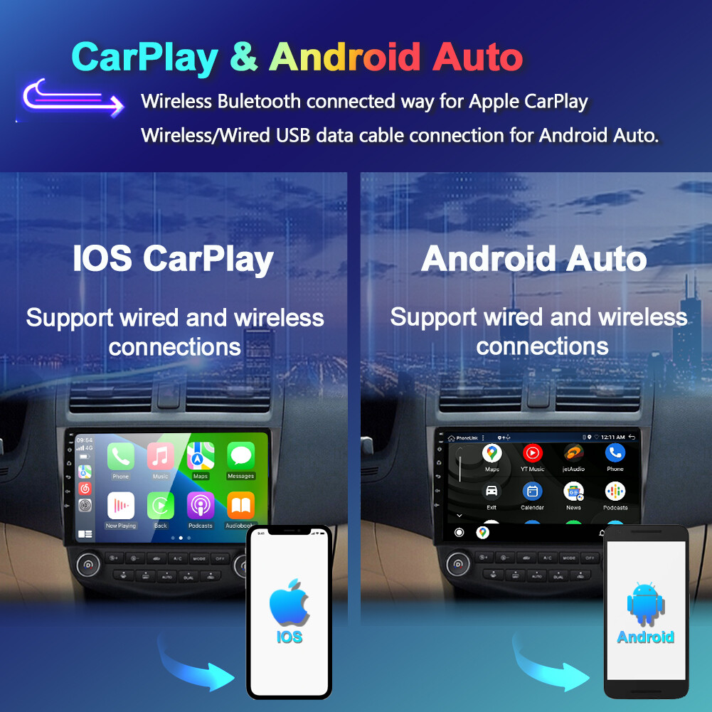 Android 14 For Honda Accord 2003-2007 CarPlay GPS Car Stereo Radio DSP 6GB+128GB