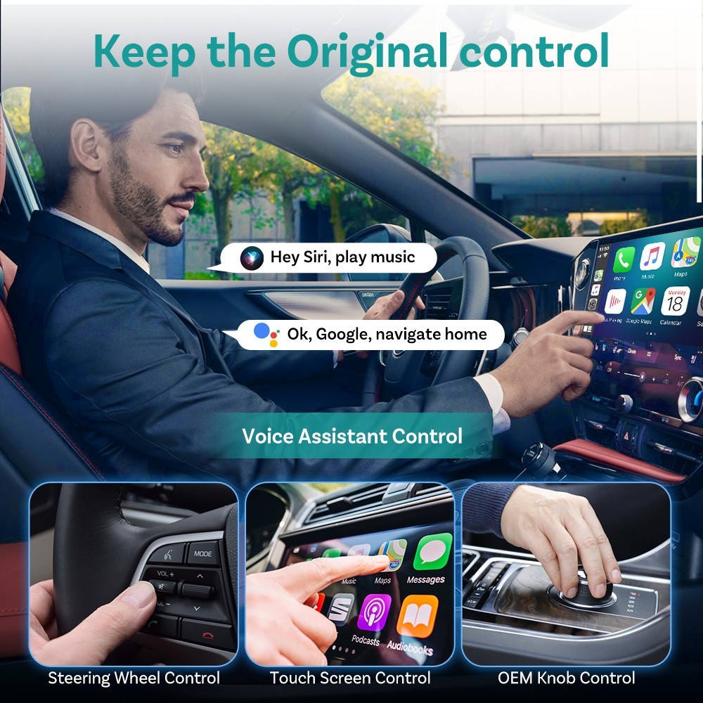 Ottocast Express Multimedia Aibox Wireless CarPlay Adapter Android Auto WIFI 5G