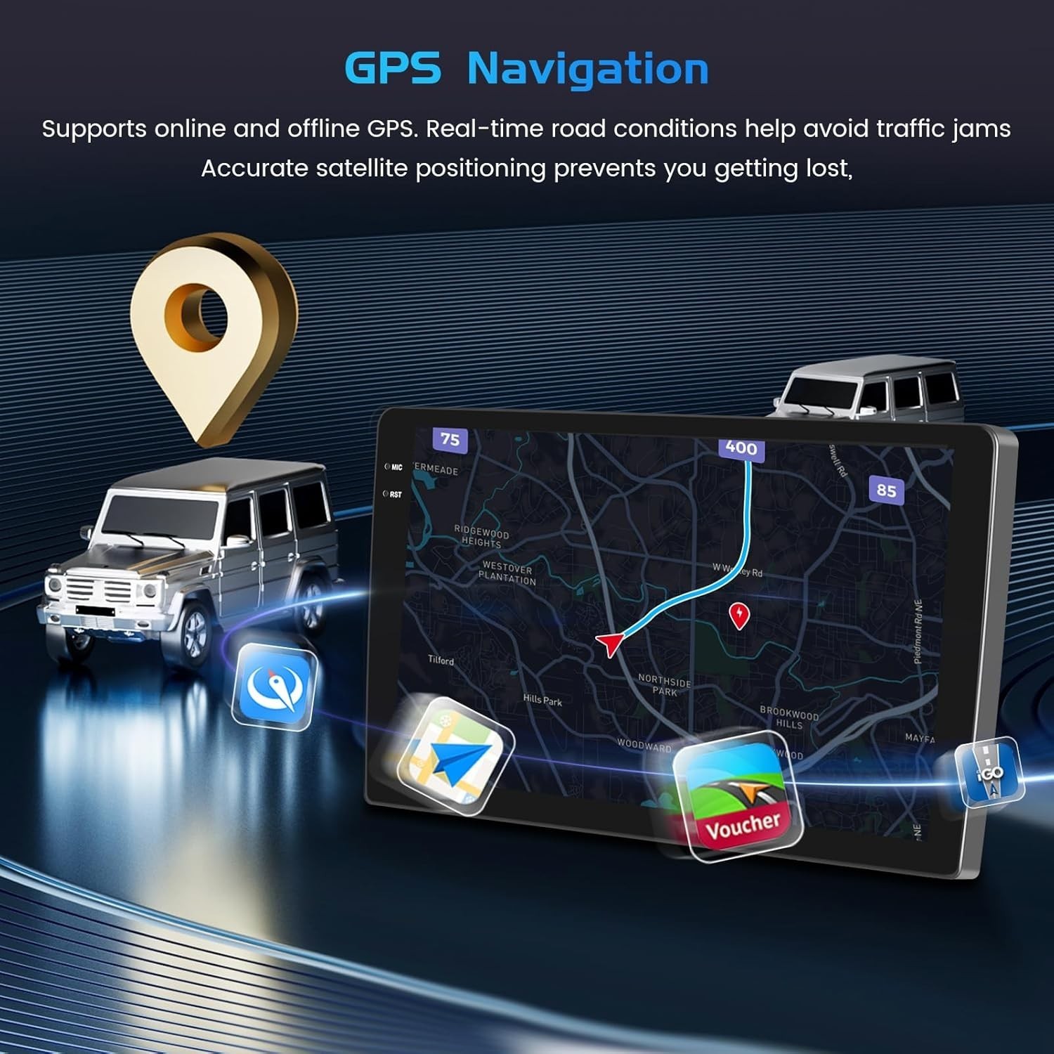 For Mazda 2 2011-2014 9 Inch Touch Screen Car Radio 4+64GB WiFi GPS Head Unit