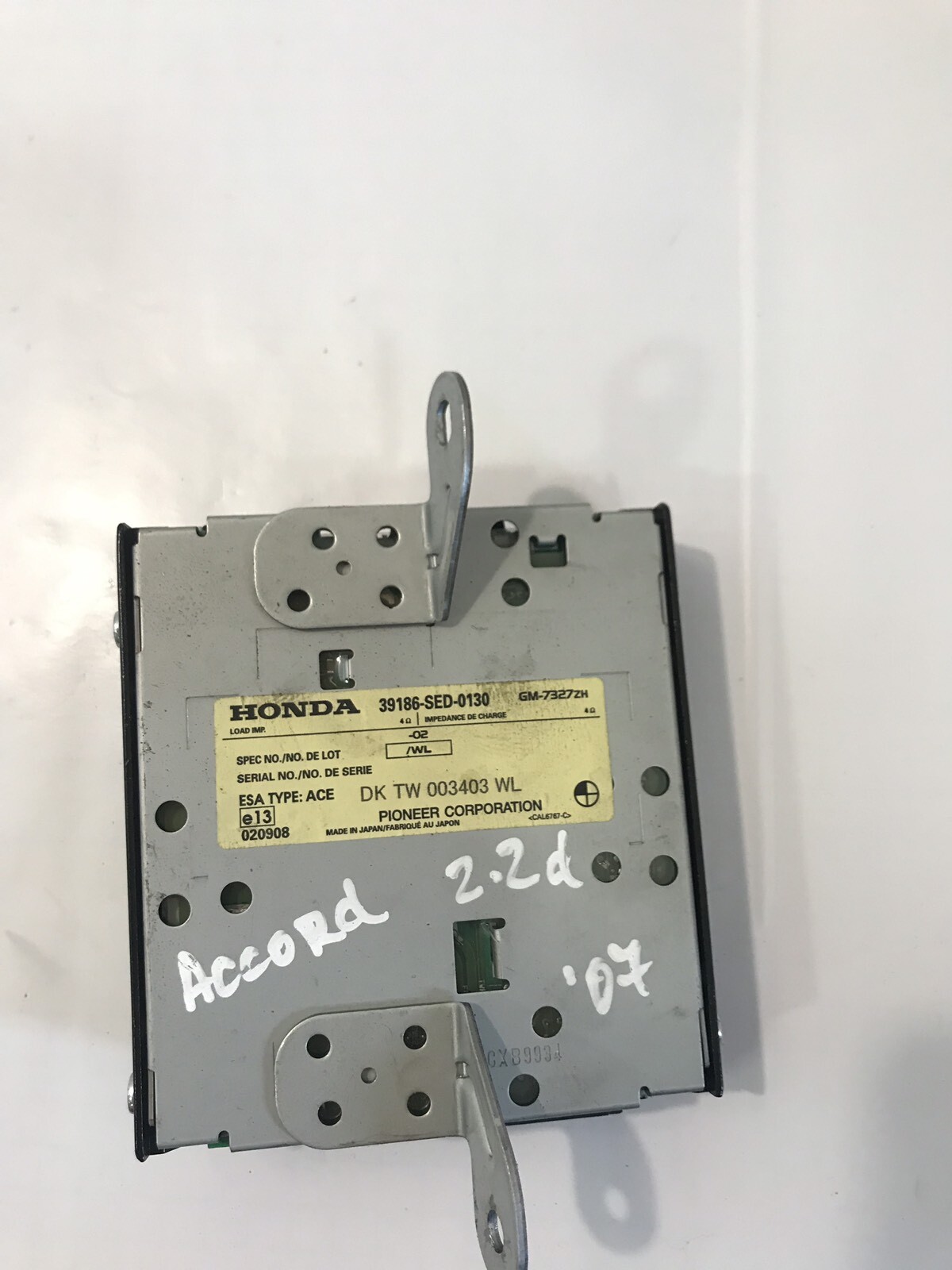 HONDA ACCORD MK7 RADIO SIGNAL AMPLIFIER 39186-SED-0130 GENUINE 2003-2007