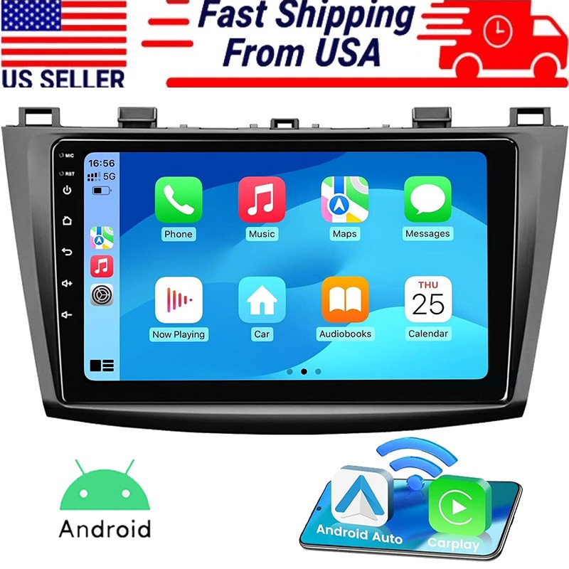 9″ Auto Stereo Video GPS Radio for Mazda 3 2010-2013 WiFi BT Android13.0 4+64G