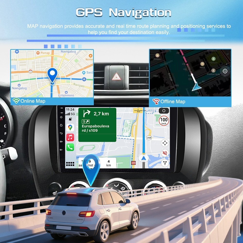 For 2014-2019 Kia Soul CarPlay Android 13 Car Radio Stereo GPS Head Unit