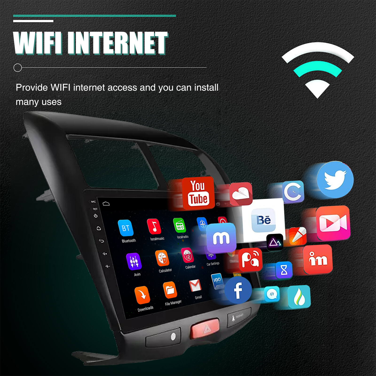 Car Stereo Radio GPS Navi WiFi Android 15 Carplay For Mitsubishi ASX 2010-2017