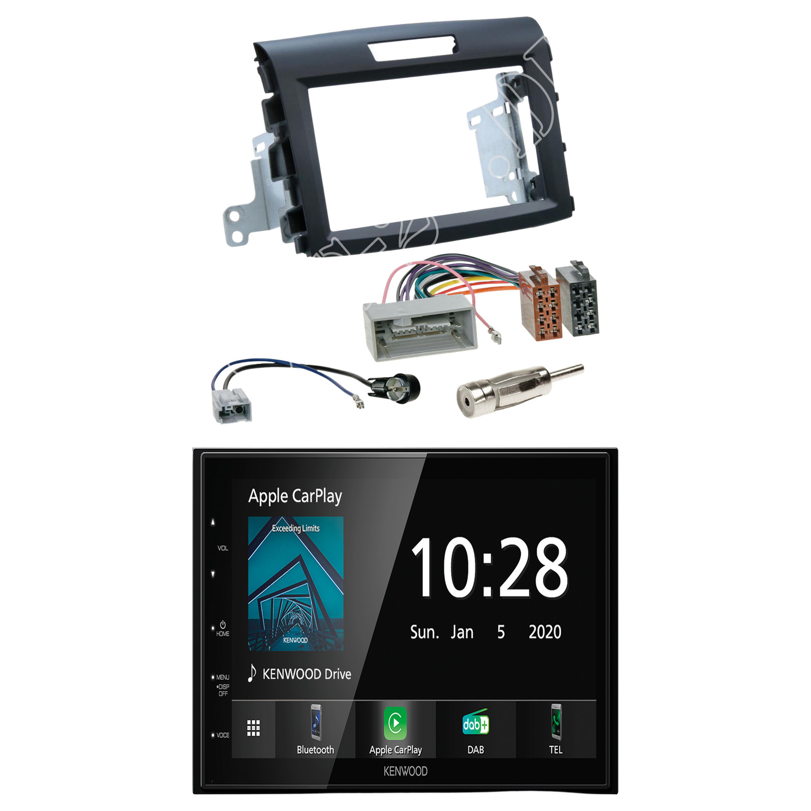 Kenwood DMX5020DABS Radio USB Bluetooth with installation kit for Honda CR-V from 2012