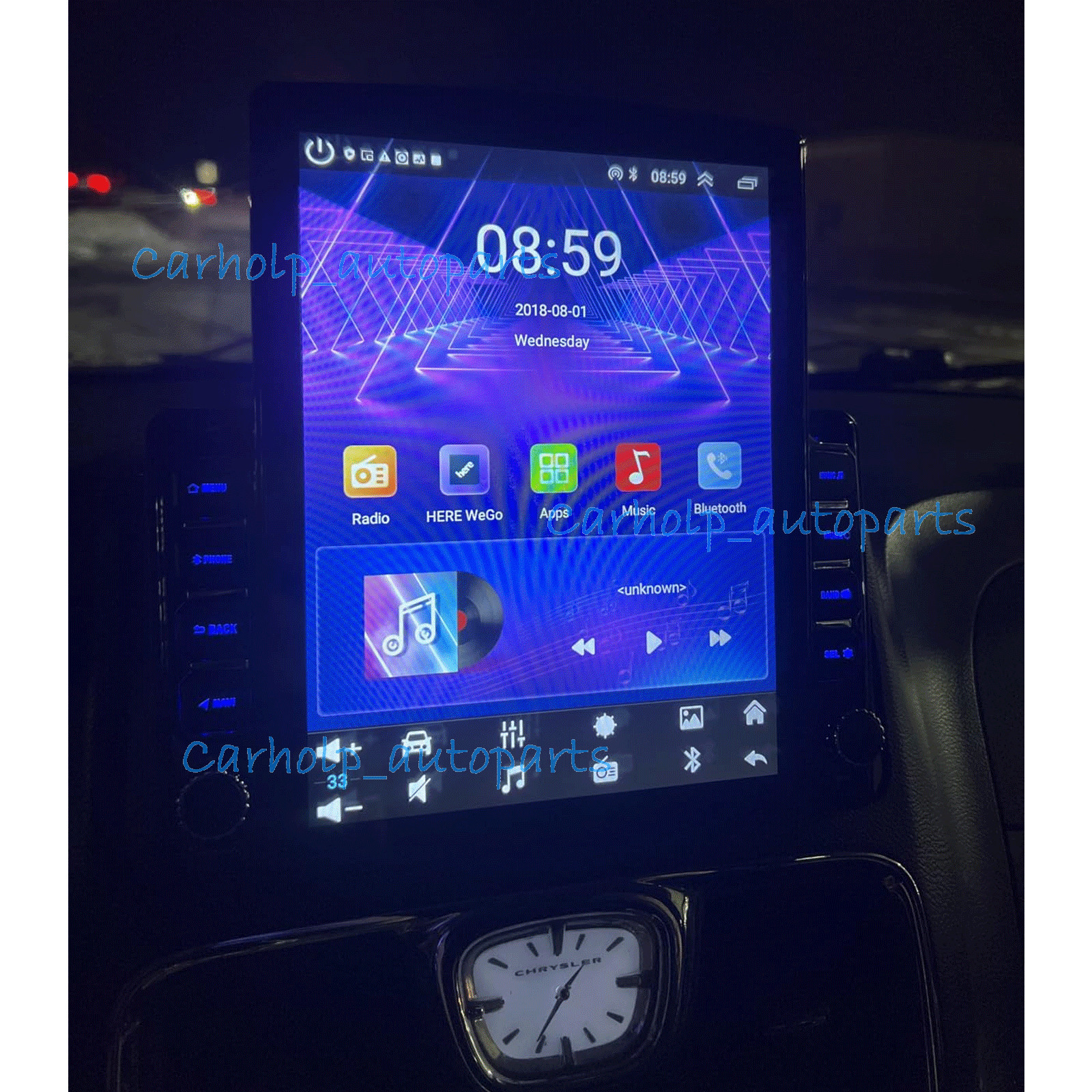 2+32G Android 13 Carplay GPS Navi Stereo Radio For Dodge Grand Caravan 2011-2020