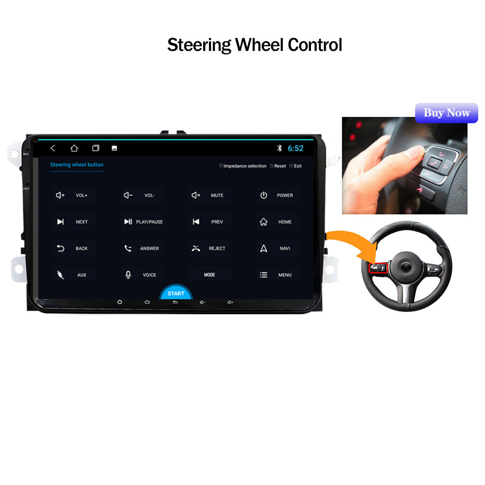 10″ Car Radio Stereo Android Auto CarPlay IPS DSP IPS BT GPS ID3 USB Wifi Touch
