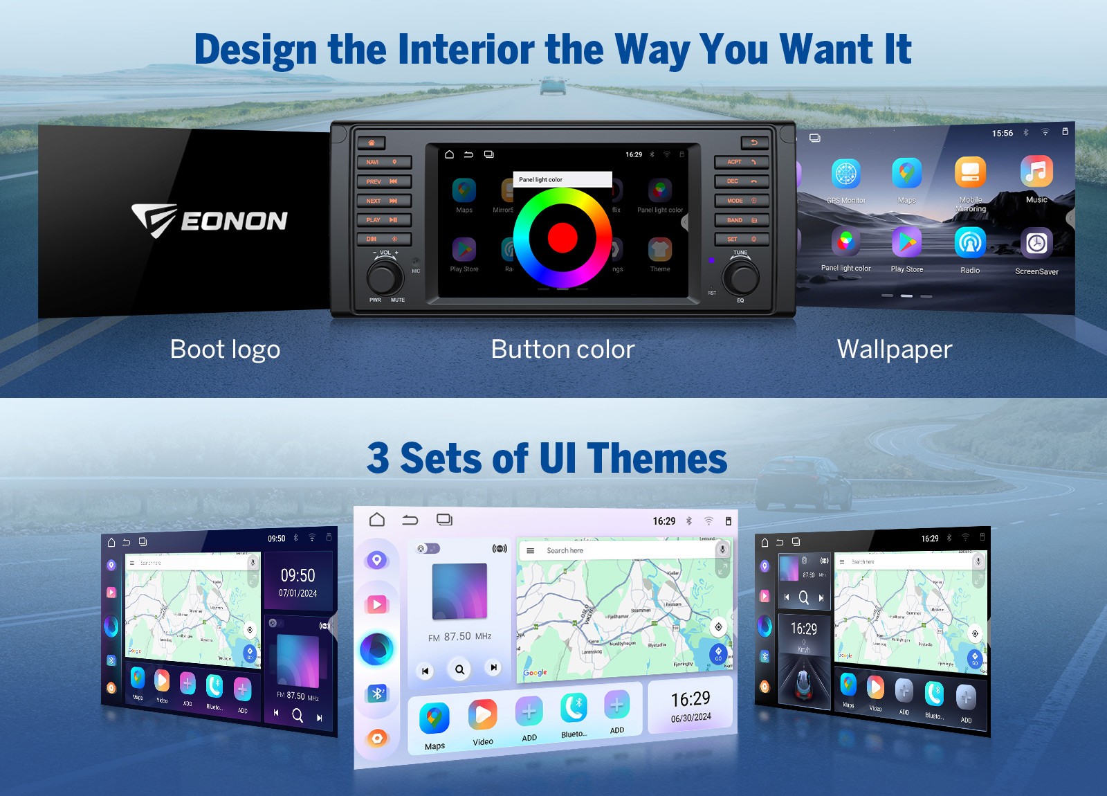 CAM+DVR+OBD+7″ Android 13 Car Stereo GPS Navigation Radio CarPlay for BMW E39 M5