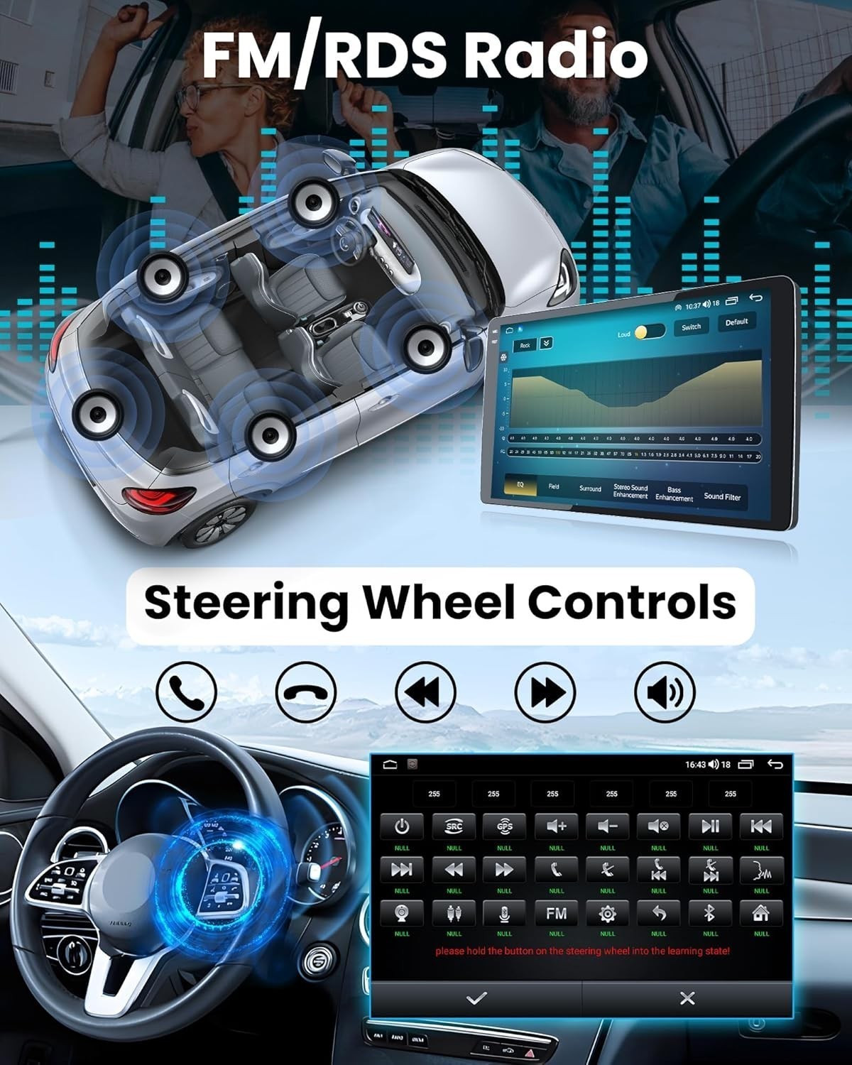 Car Radio Stereo Carplay For 2007-2013 Chevrolet Silverado 4+64G 9in FM RDS