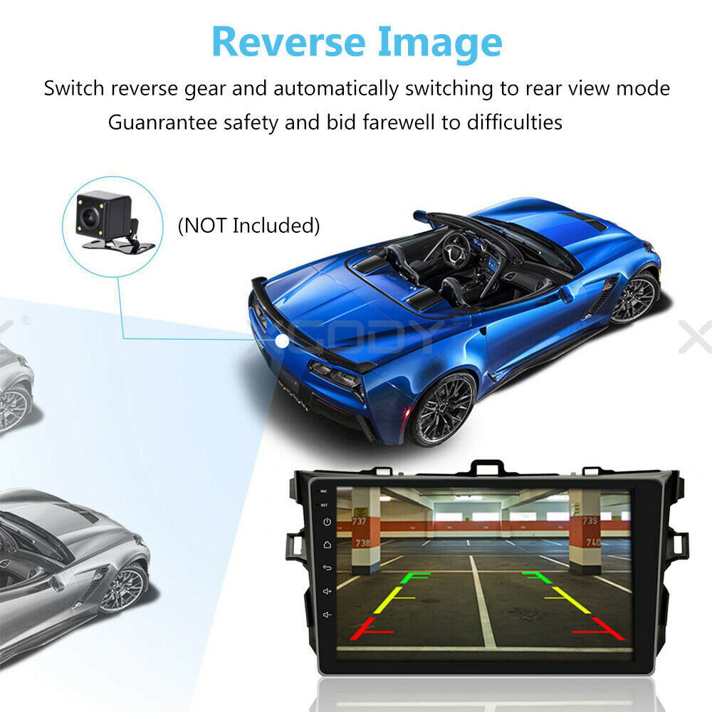 64G Apple Carplay For Toyota Corolla 2009-2013 Android Auto Stereo Radio GPS CAM
