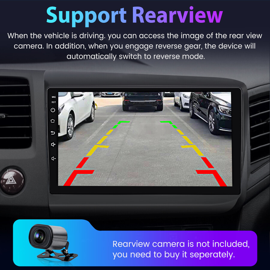 For Honda Civic 2012-2013 6+128G 8Core Android12 Car Radio GPS NAVI WIFI Carplay