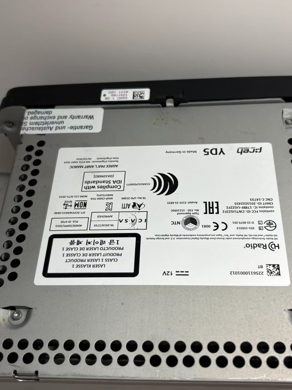 OEM 5C0035200 VOLKSWAGEN JETTA RADIO DISPLAY SCREEN RECEIVER 2016