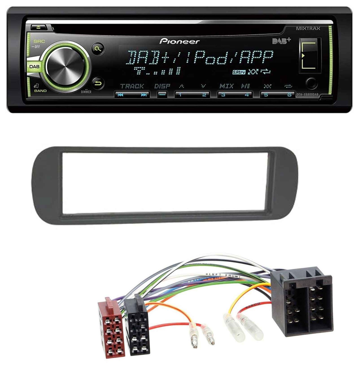 Pioneer DAB USB MP3 AUX CD Car Stereo for Lancia Y (1996-2004) – Black