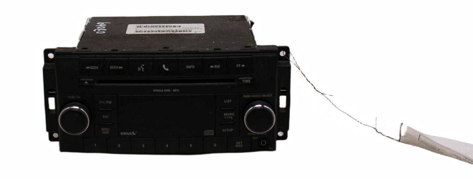 2008-2010 Dodge Dakota Radio AM FM CD-MP3 Face Plate ID RES OEM 1507772
