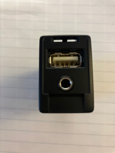 Convenient USB AUX Adapter for Toyota Cars Central Control Panel Installation