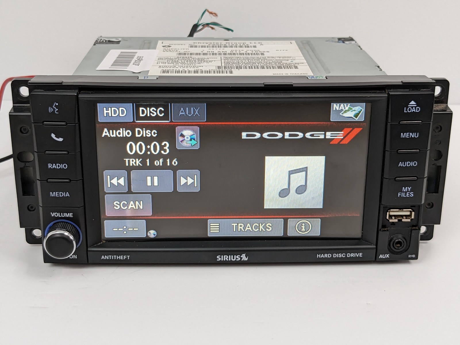 13-19 Grand Caravan Navigation Radio Player Display Screen OEM RHB P05091331AF