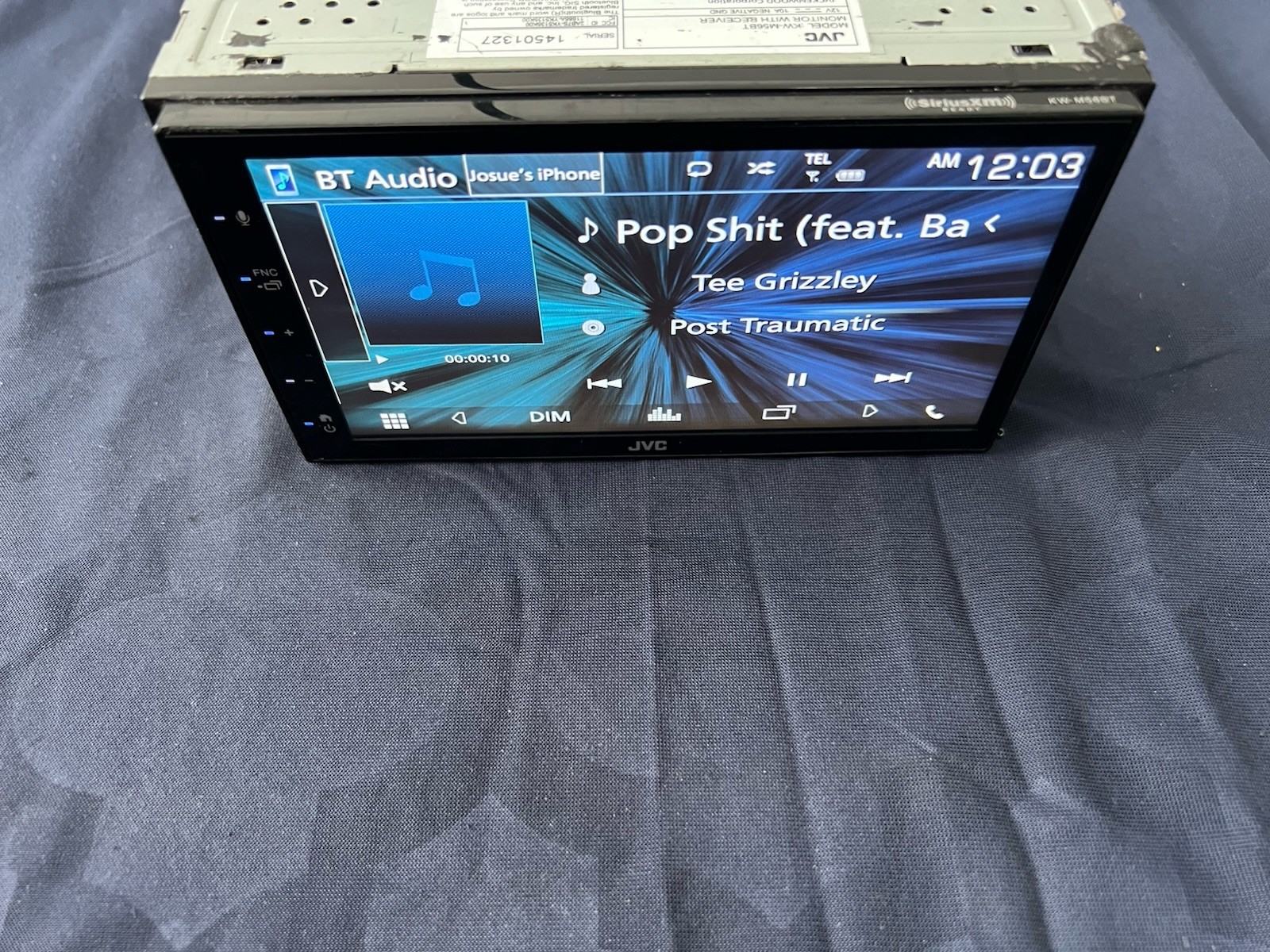 ⭐️Pre-Owned,TESTED⭐️ JVC APPLE CARPLAY| BT| USB| AM/FM-(KW-M56BT)