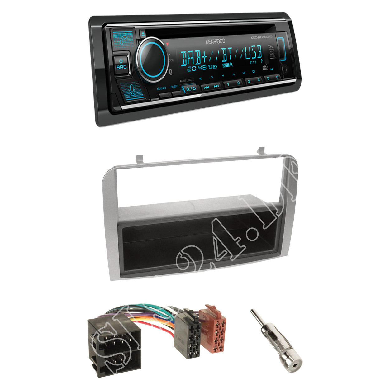 Kenwood KDC-BT760DAB Radio DAB Bluetooth with installation kit for Alfa 147 (type 937)