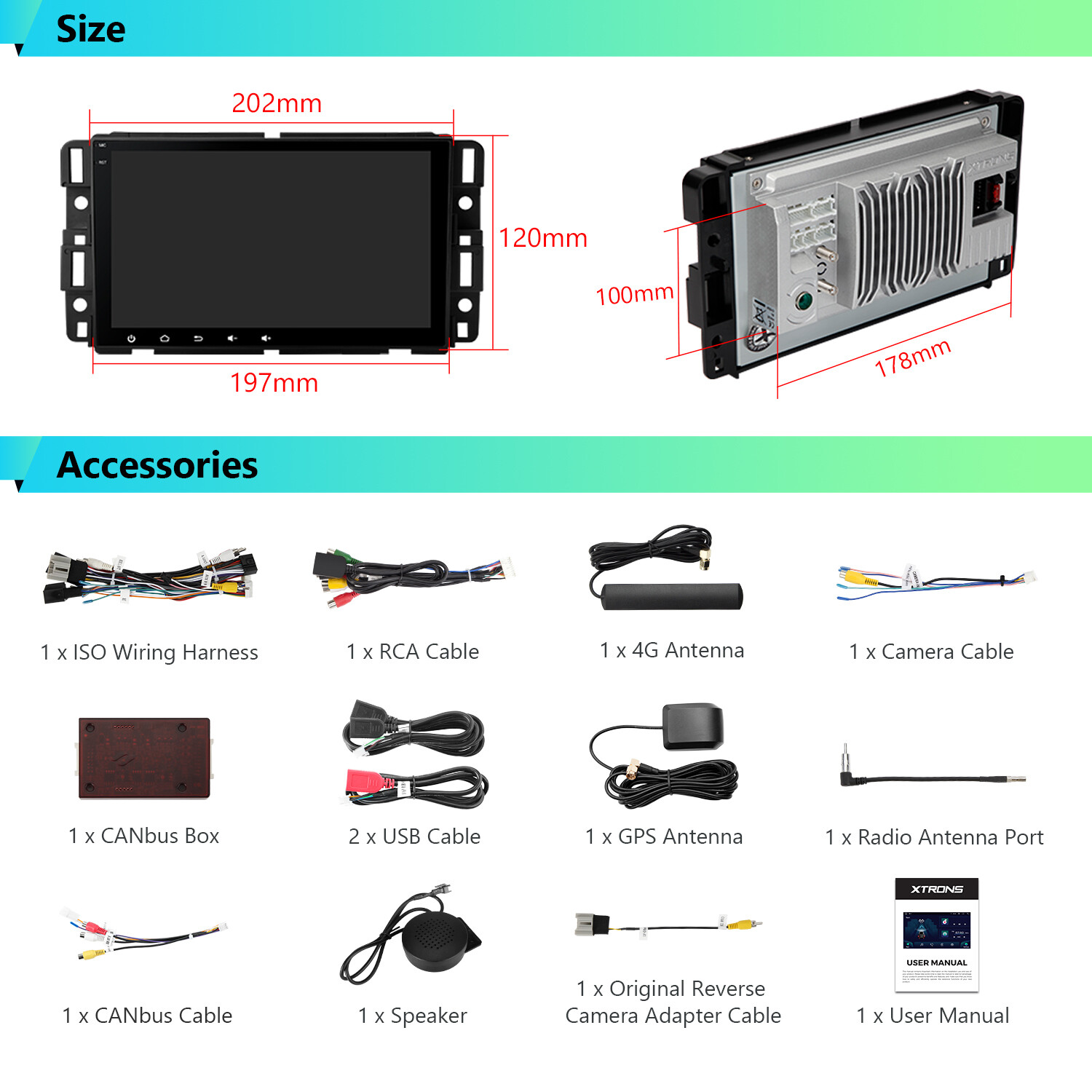 Android 14 8-Core 64GB Car Stereo GPS Radio 4G WIFI For Chevrolet GMC HUMMER H2
