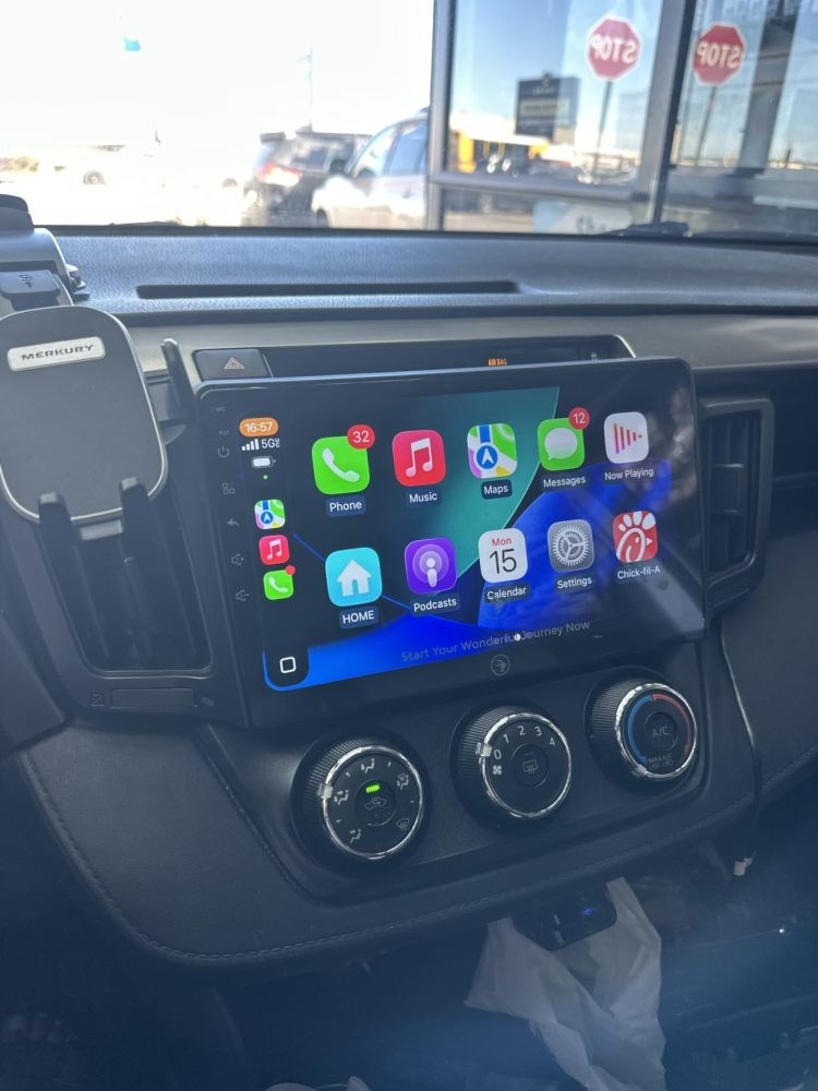 4+64G For Toyota RAV4 2013-2018 Android15 Car GPS Radio Stereo Apple Carplay Nav