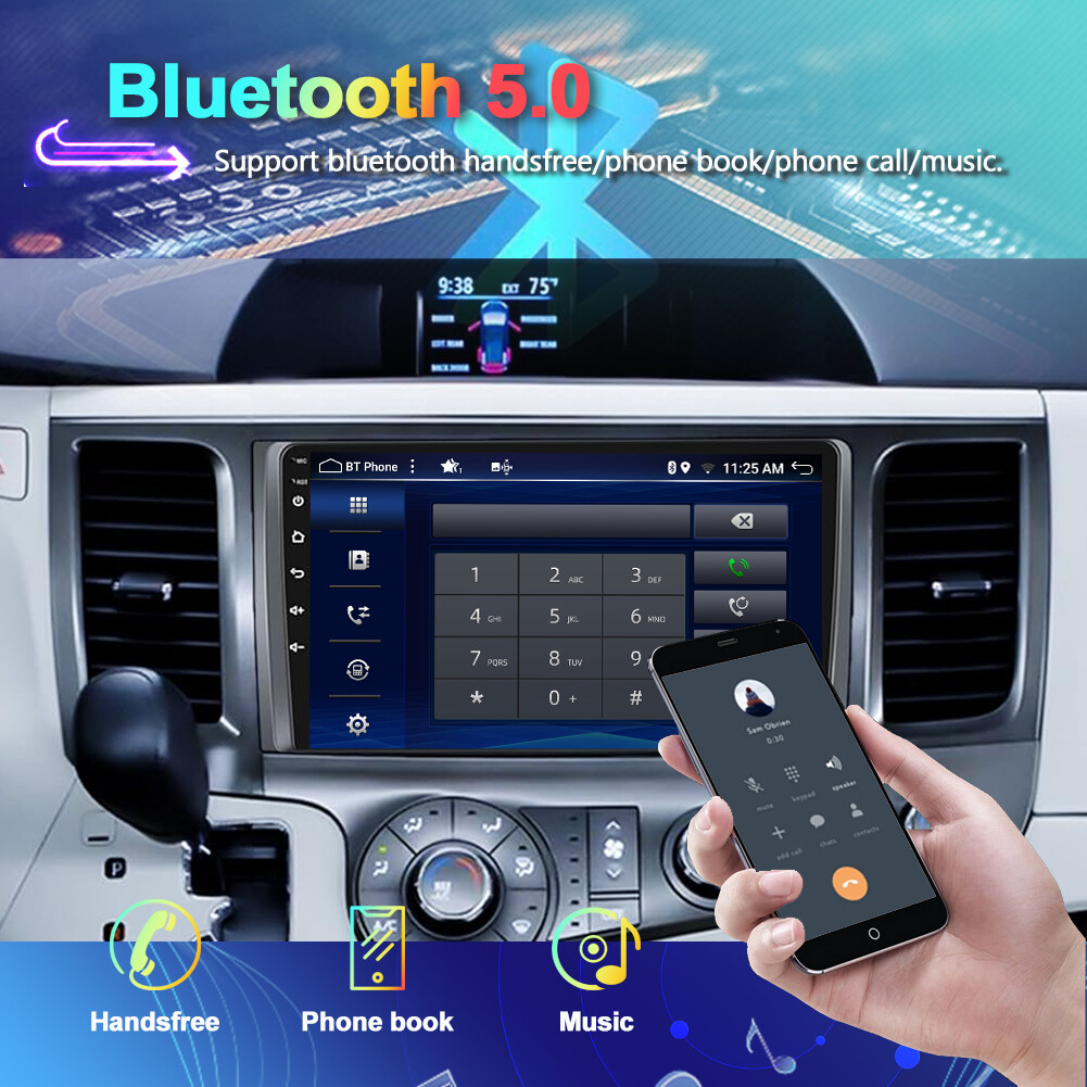 CarPlay For Toyota Sienna 2011-2014 Android 14 Car Radio Stereo GPS Navi 8G+256G