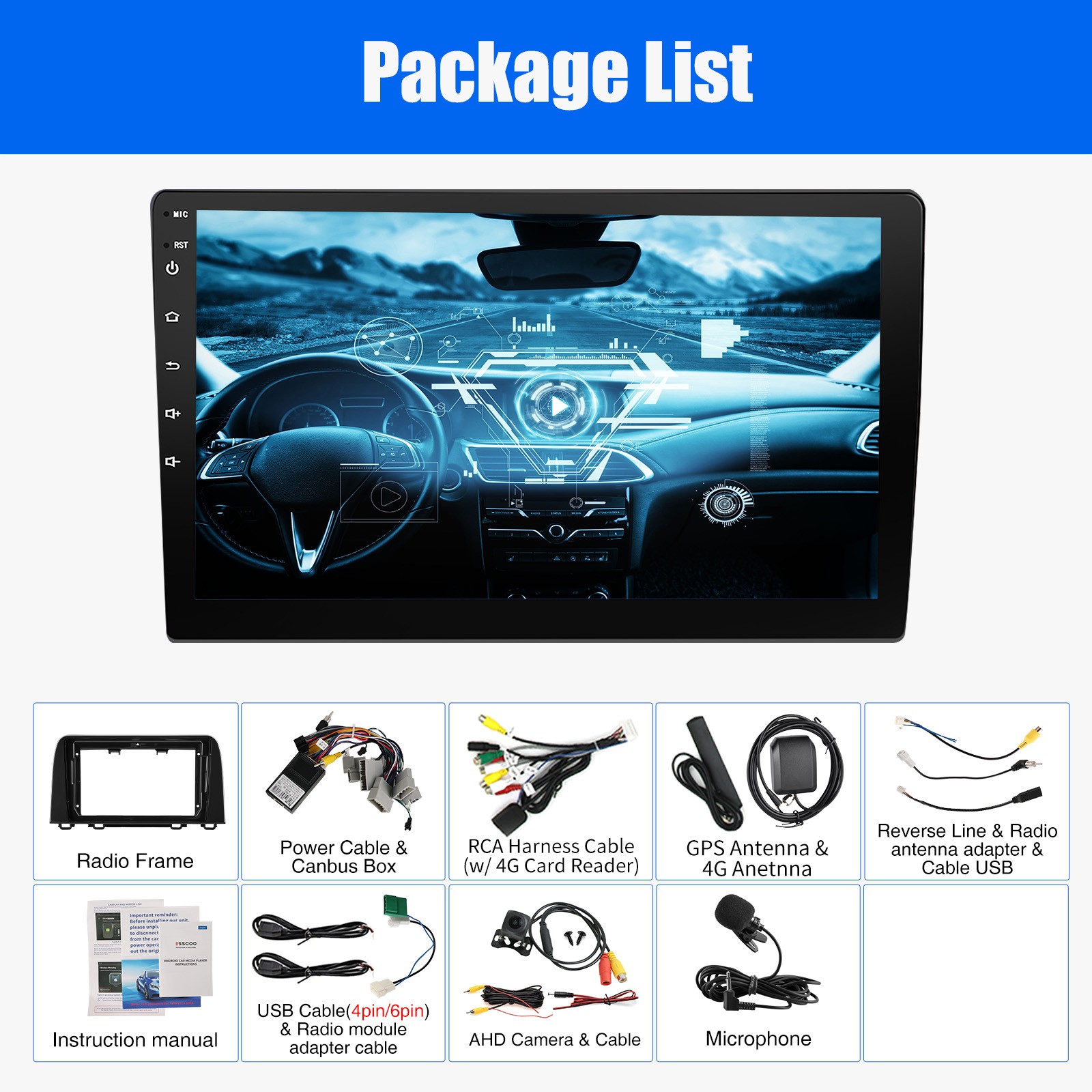 For Honda CRV 2017-2021 Android 15.0 Car Stereo Radio CarPlay GPS Wifi+MIC AHD