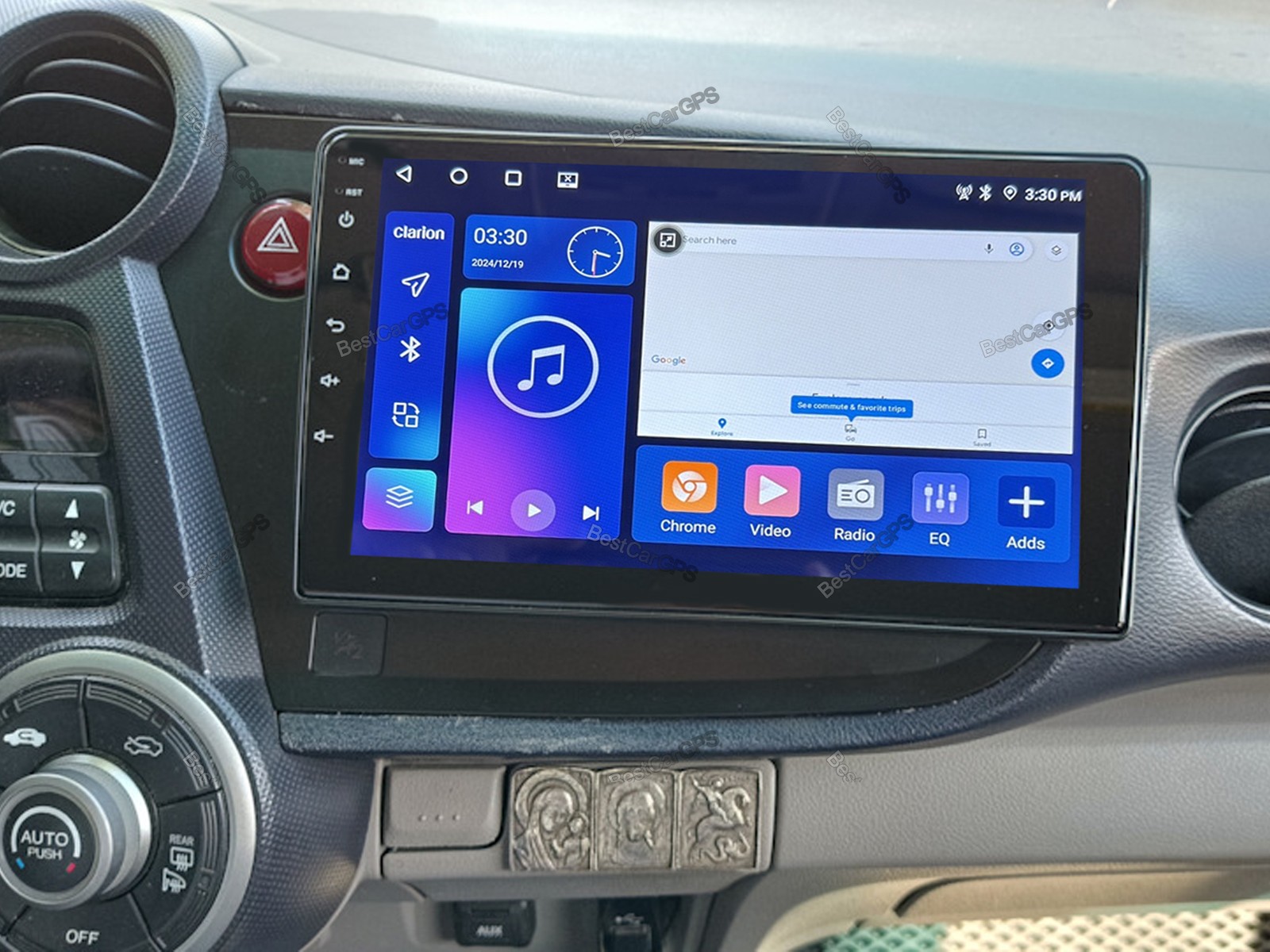 4+64G Android 15 CarPlay Stereo Radio GPS Sat Nav 9″ For Honda Insight 2009-2014