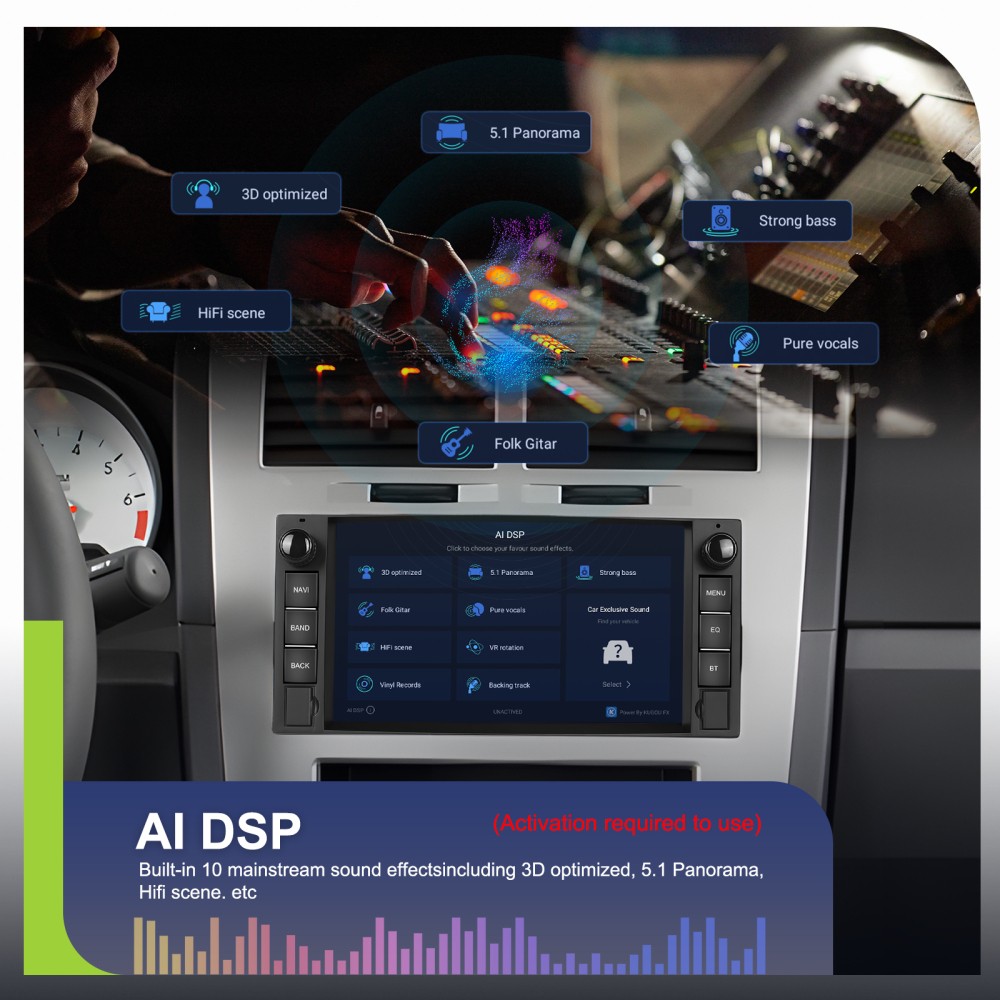 4+64GB For 2009-2012 Dodge Ram Android 15.0 Carplay Car Stereo Radio GPS Navi FM