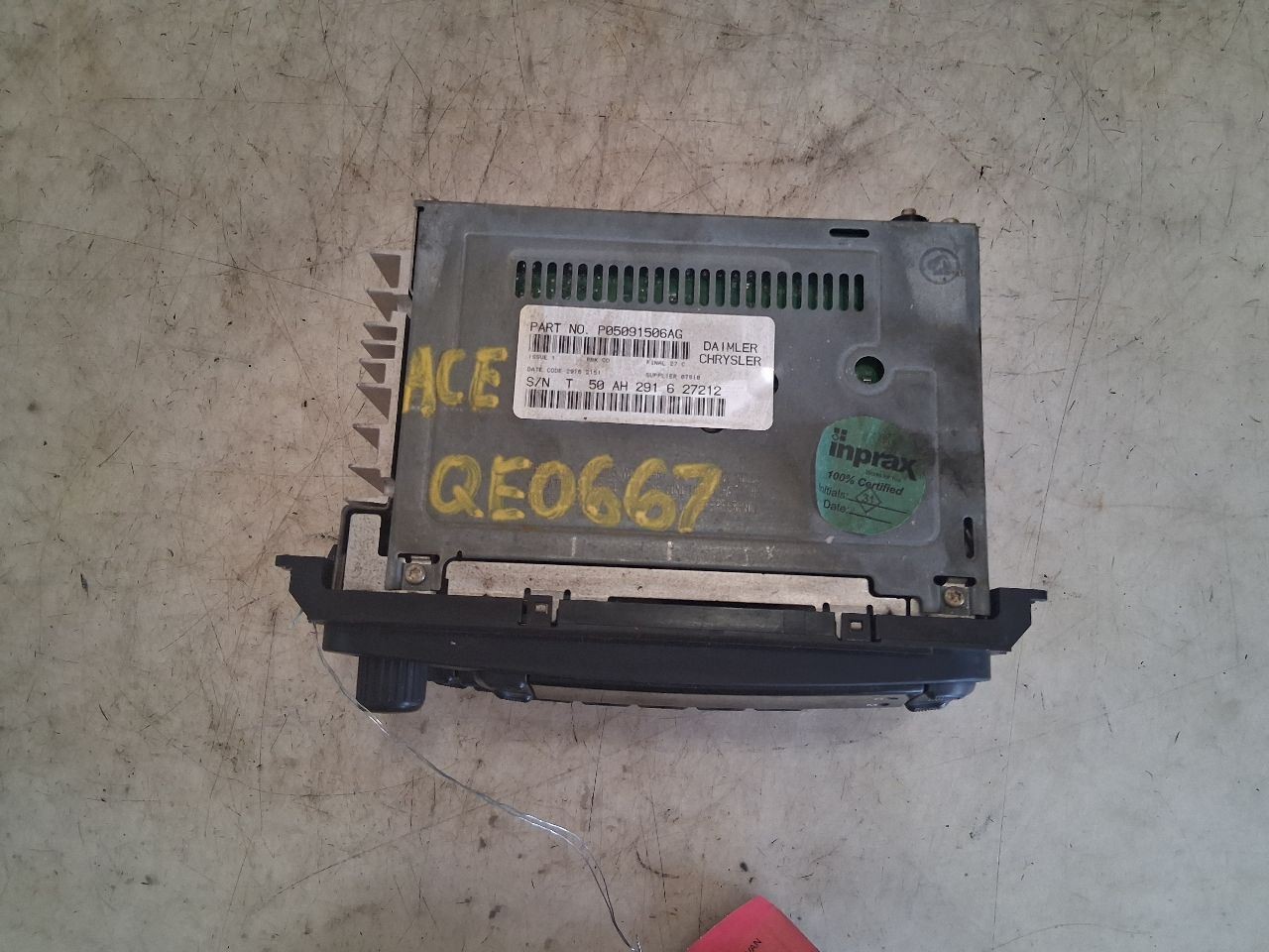 Caravan Audio Equipment Radio Receiver Radio ID Rbk Fits 02-07 4973374