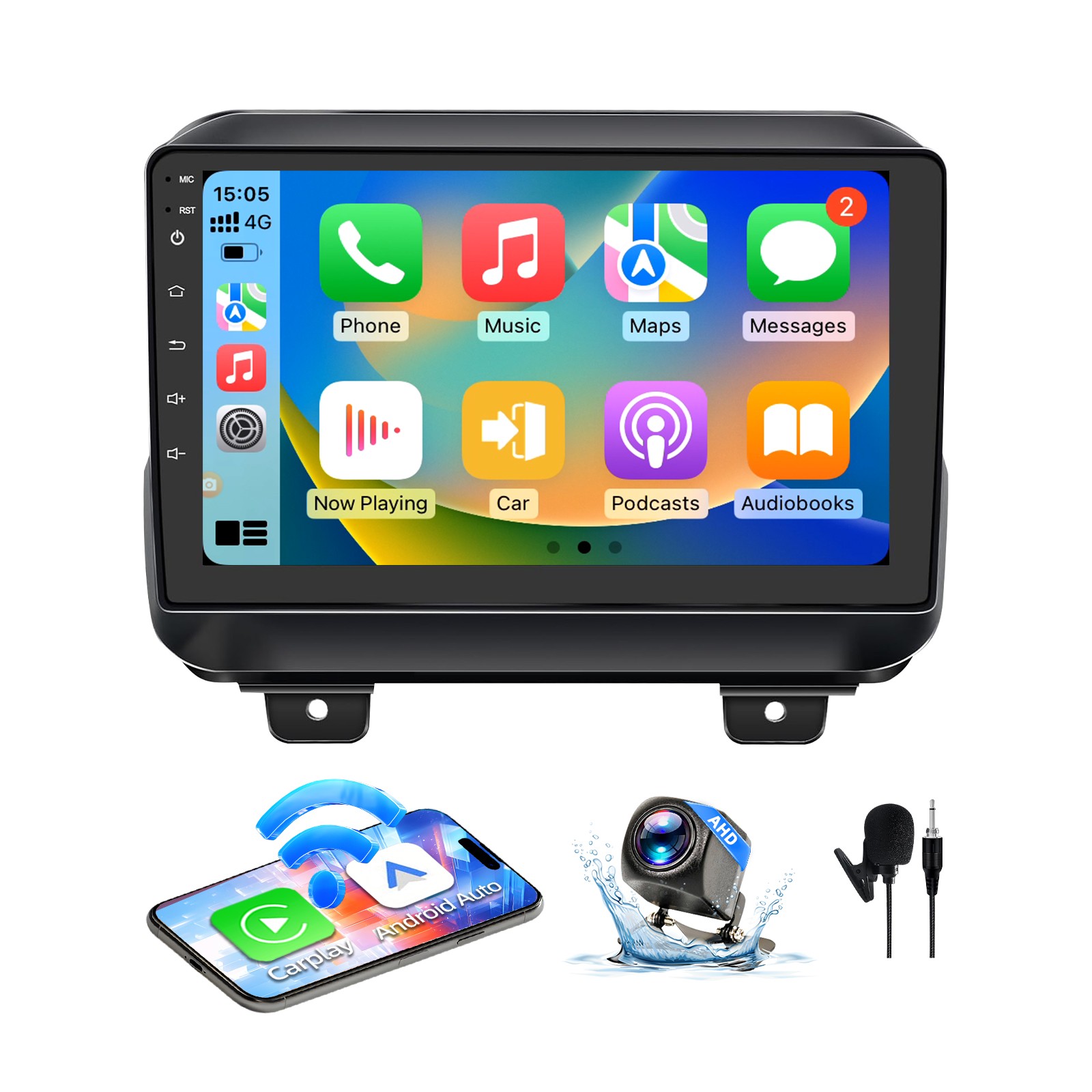 Android Car Radio Stereo for Jeep Wrangler JL 2018-2021 & Gladiator JT 2020-2021