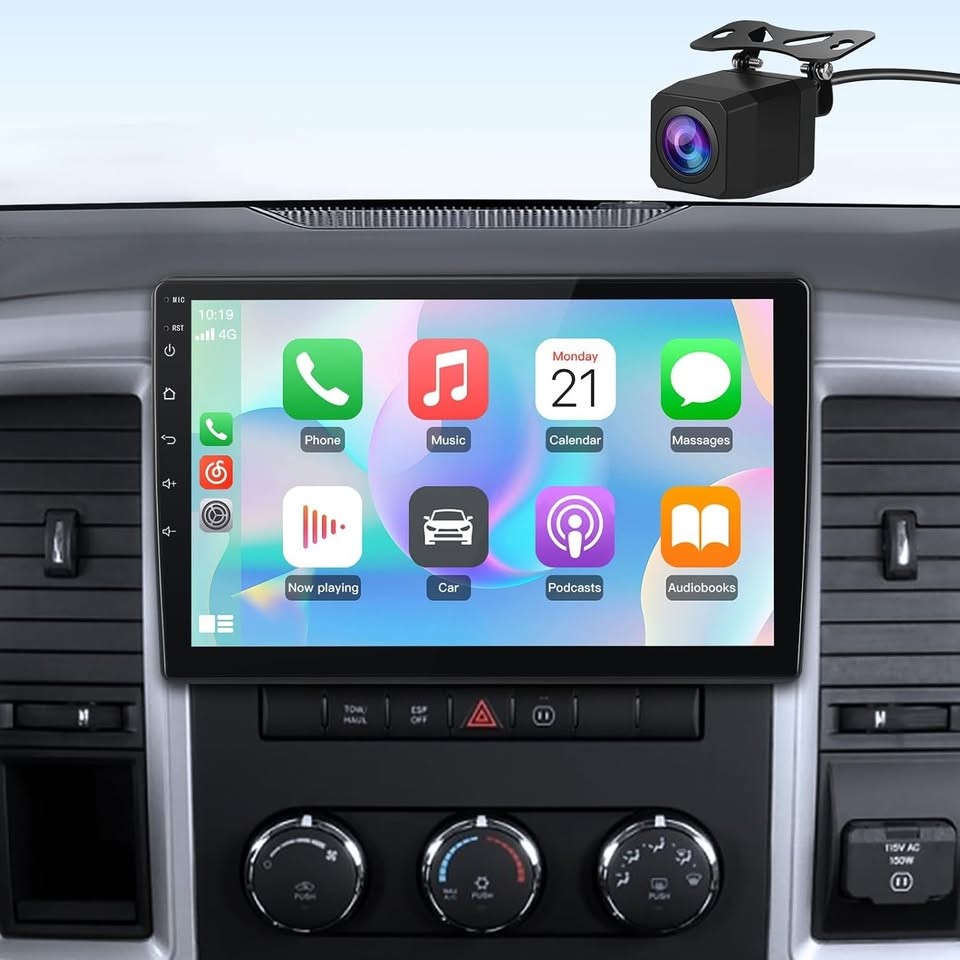 AWESAFE CarPlay Android Auto Radio for Dodge Ram 2009-2012 Jeep JK 2007-2018