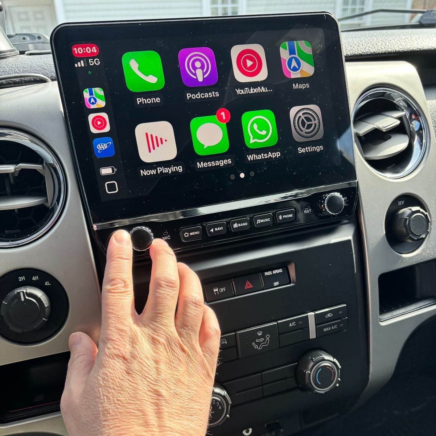 For Ford F150 2009-2014 Apple Carplay Android 13 Car Stereo Radio WiFi GPS 4+64G