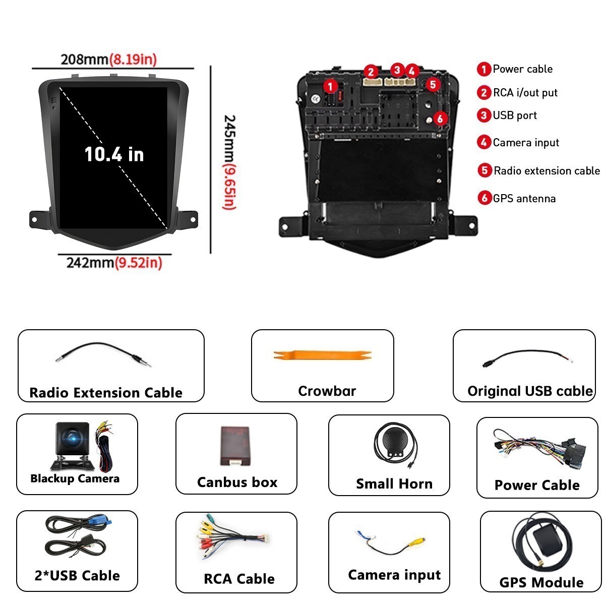 For 2009-2015 CarPlay Android 13 Car Radio Stereo DSP GPS