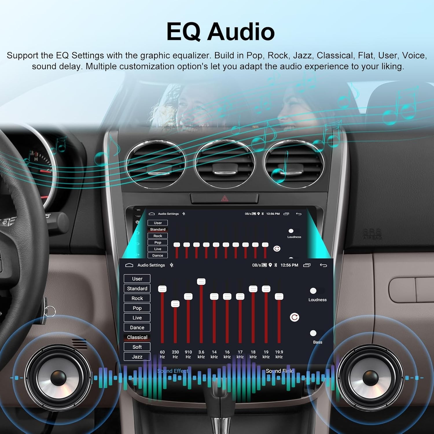 32G Apple CarPlay Car Stereo For Mazda CX-7 2007-2014 Android 13 GPS wifi Radio