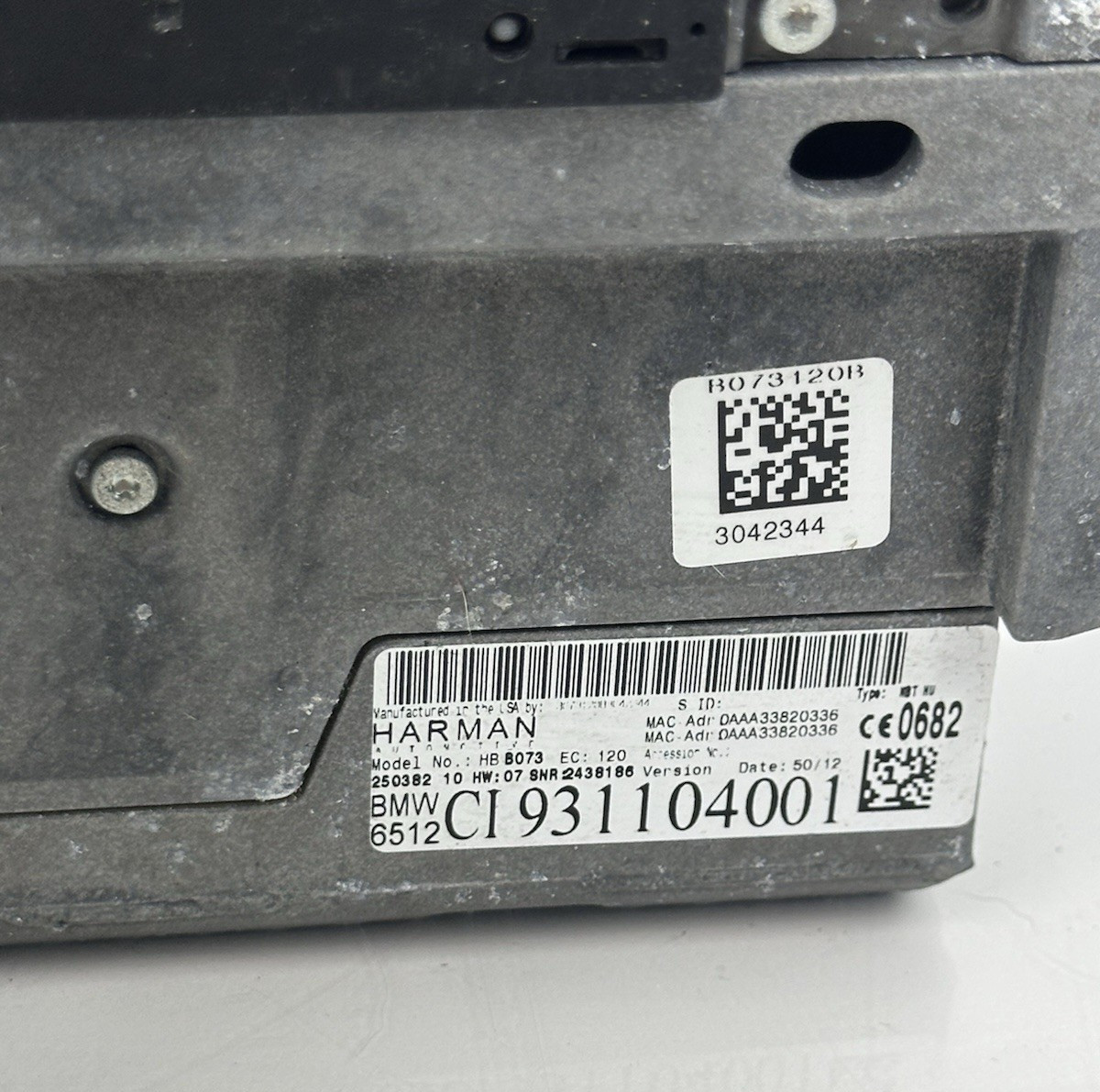 14 -16 BMW 535i F10 Harman Navigation Unit Receiver Radio CD DVD CI931104001 OEM