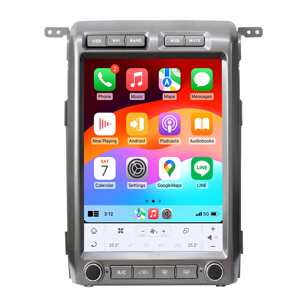 Carplay Car Stereo 13”Tesla Style Touch Screen For Ford F-150 2009-2012 Car GPS