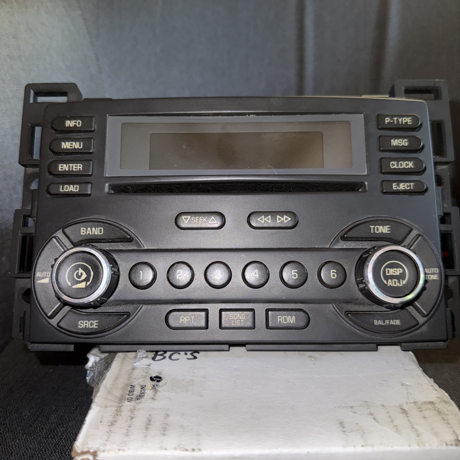 OEM Delphi/Delco GM Pontiac Stereo/CD Player Part No. 15941283 Unknown Working