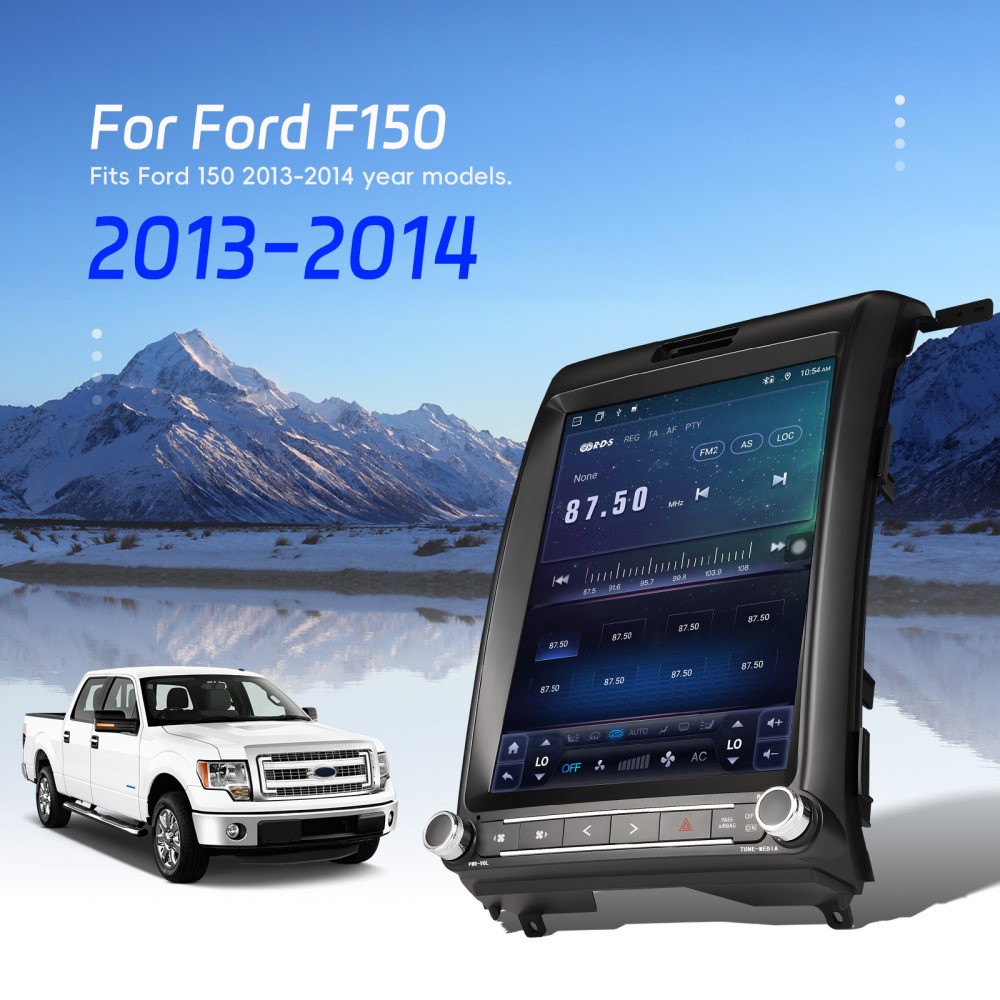 For Ford F150 2013 2014 12.1″ Android 13 Apple CarPlay Radio Stereo GPS 6+128GB