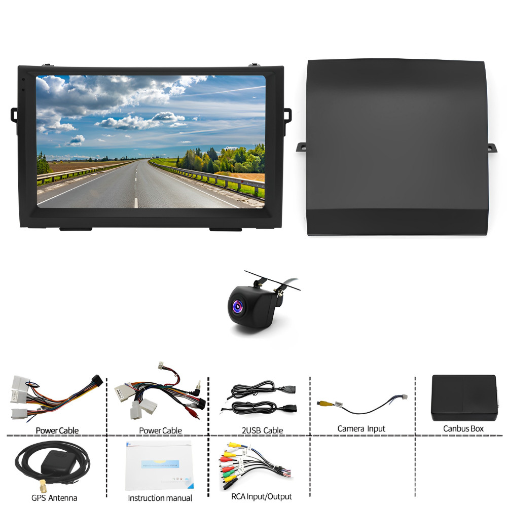 For Toyota Prius 2003-2009 Android 13 Apple Carplay Radio Stereo GPS Navi WIFI