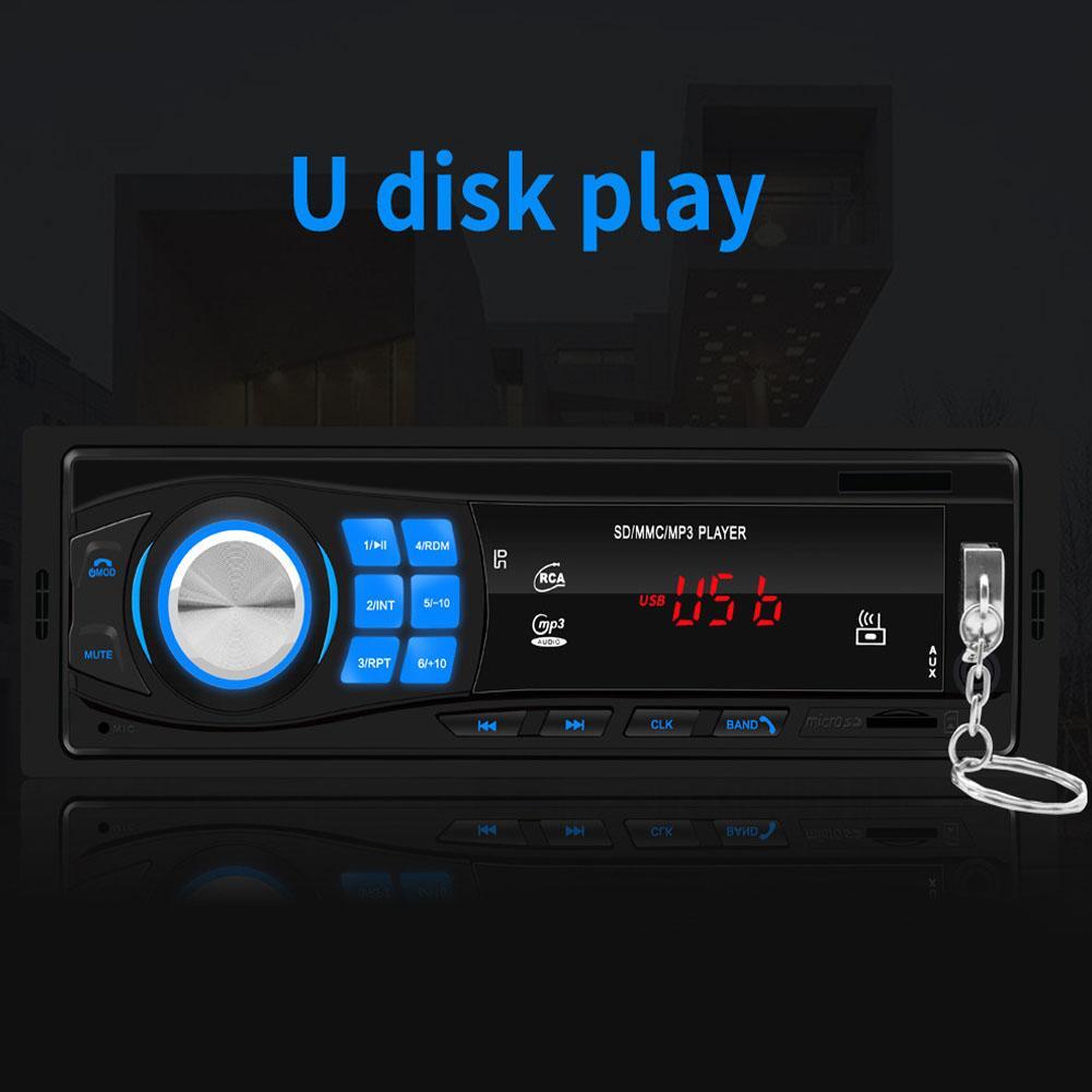 Car Radio In Dash 1 Din MP3 Player FM Audio Stereo USB SD AUX Input ISO Port K0