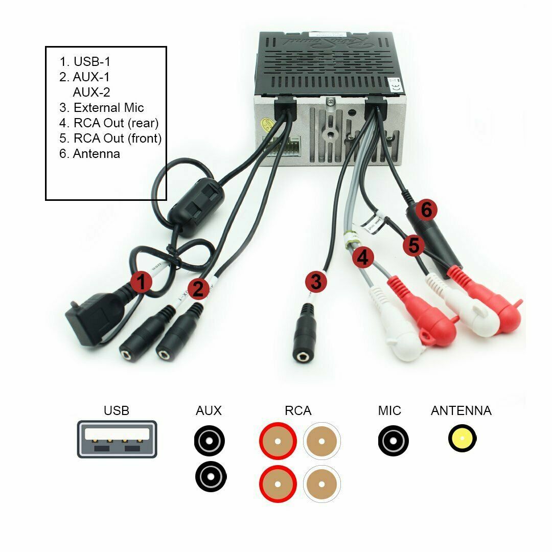 RetroSound 73-87 Chevy C/K GMC Suburban Radio New USB MP3 AM FM Chrome M2