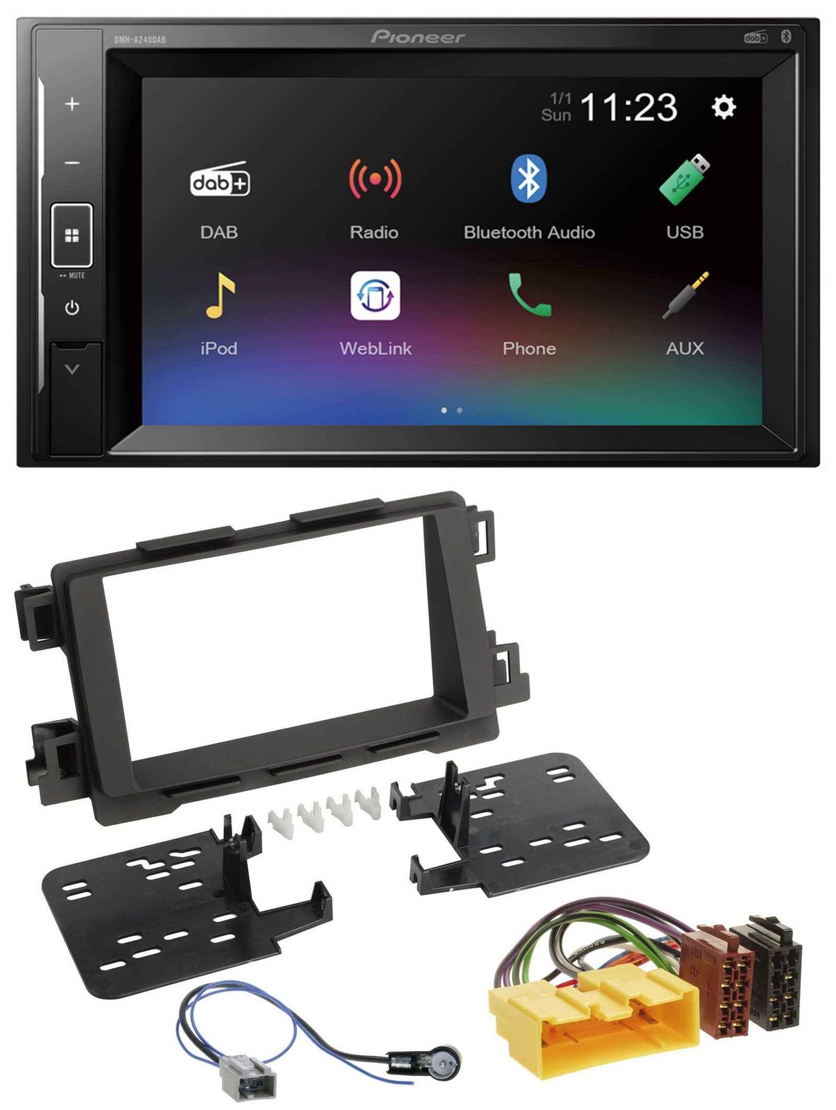 Pioneer DAB MP3 2DIN Bluetooth USB Car Stereo for Mazda 6 2013 2015 CX-5 2012 onwards