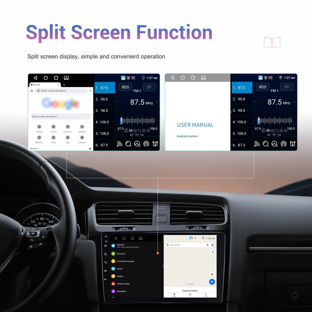 4G+64GB For 2011-2023 Chrysler 300C 300S Android 15 Carplay Car Stereo Radio GPS